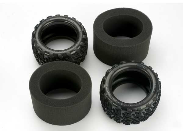 Traxxas 7873 Tires, Gravix (Left & right)/ Foam Inserts (2)