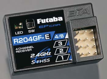 FUTABA 01102202-3 R204GF-E 2.4GHz SFHSS Micro 4 Channel Receiver