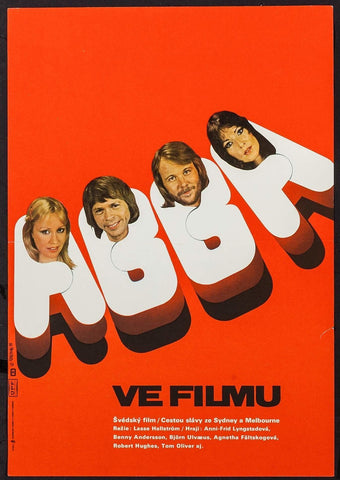 Abba Movie Poster | Czech Mini (11x16) Original Vintage Movie Poster | 6393