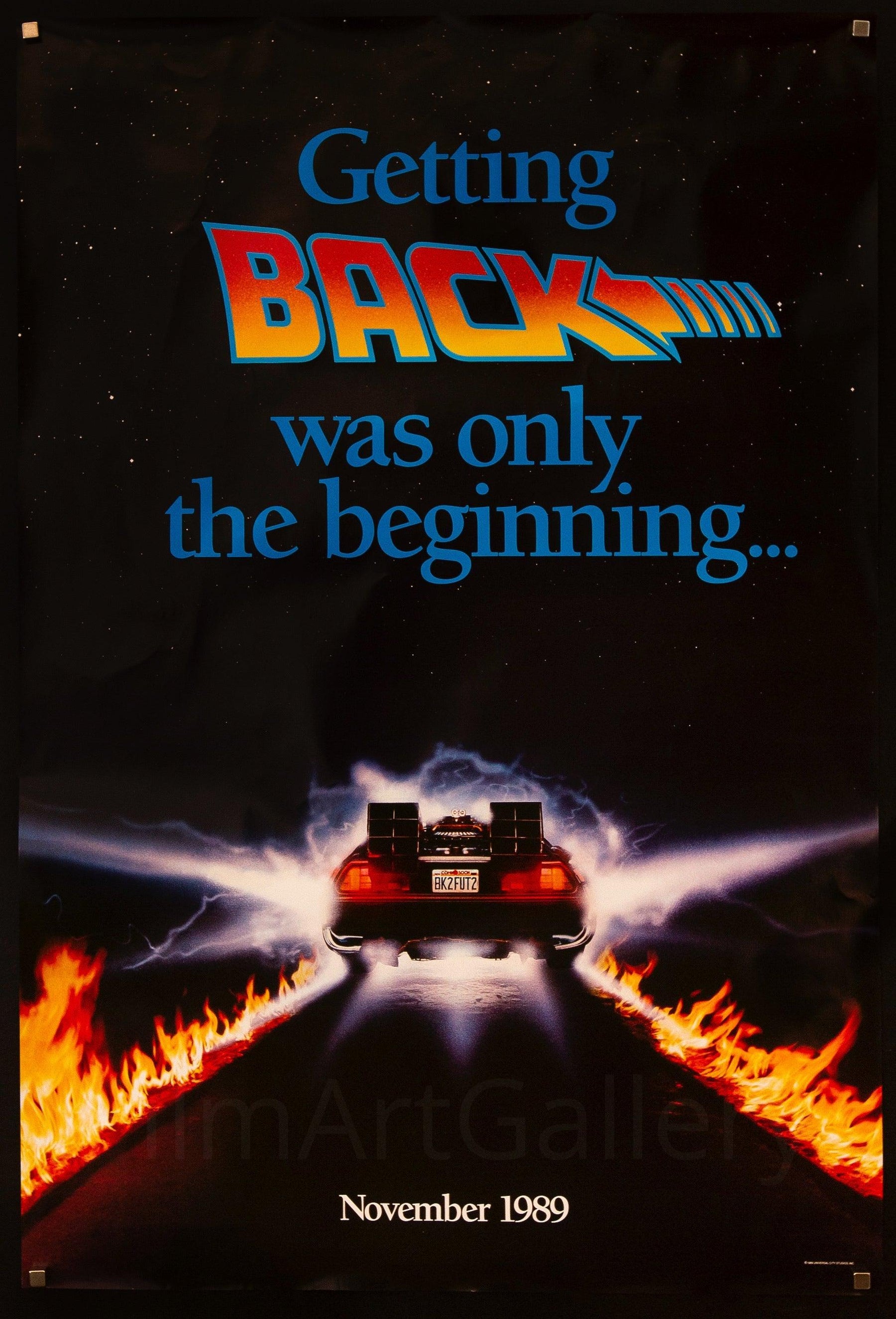 Back To The Future Vintage Movie Poster 