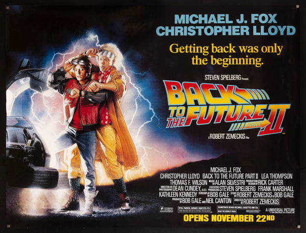 michael j fox back to the future poster
