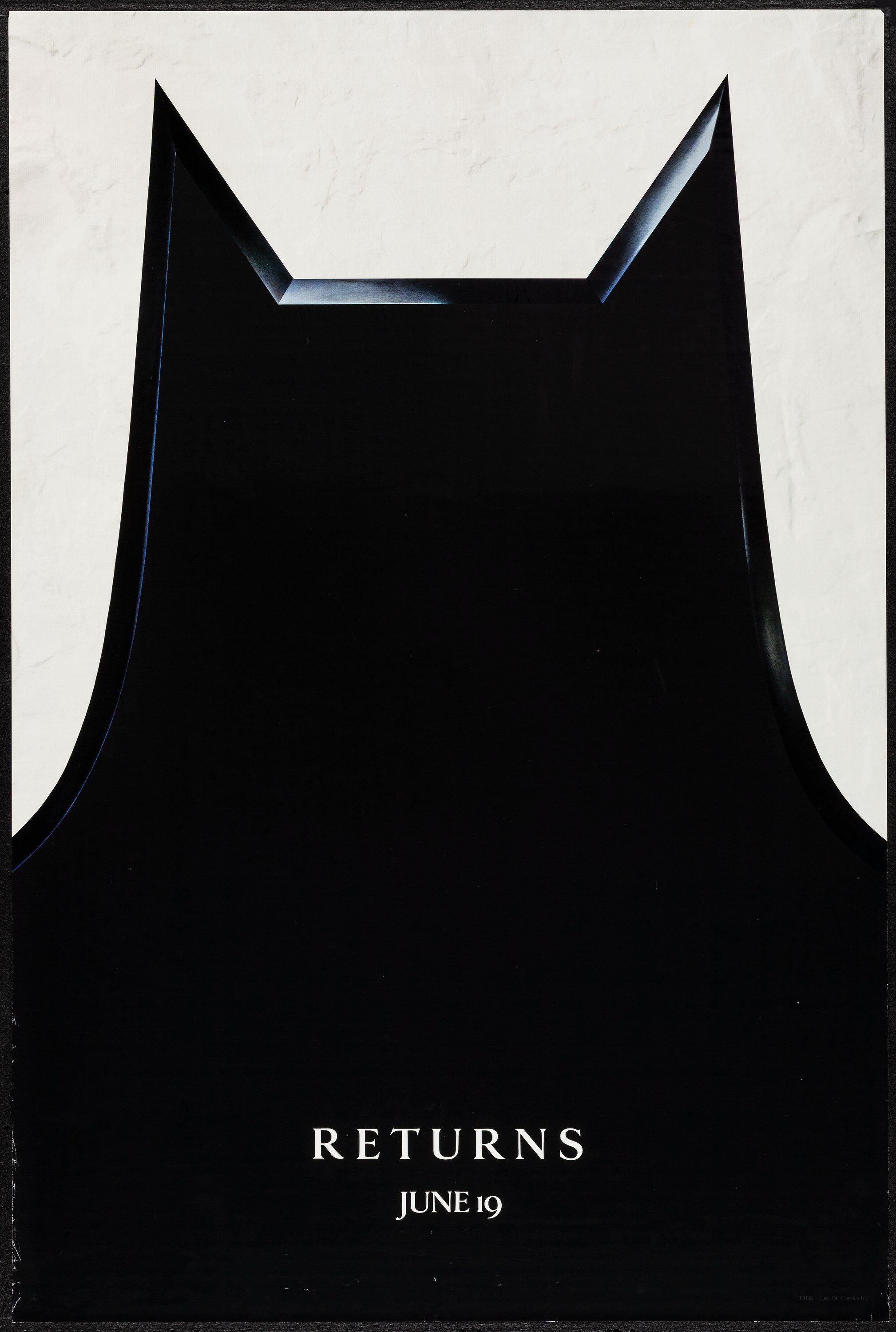 Batman Returns Vintage Italian Movie Poster