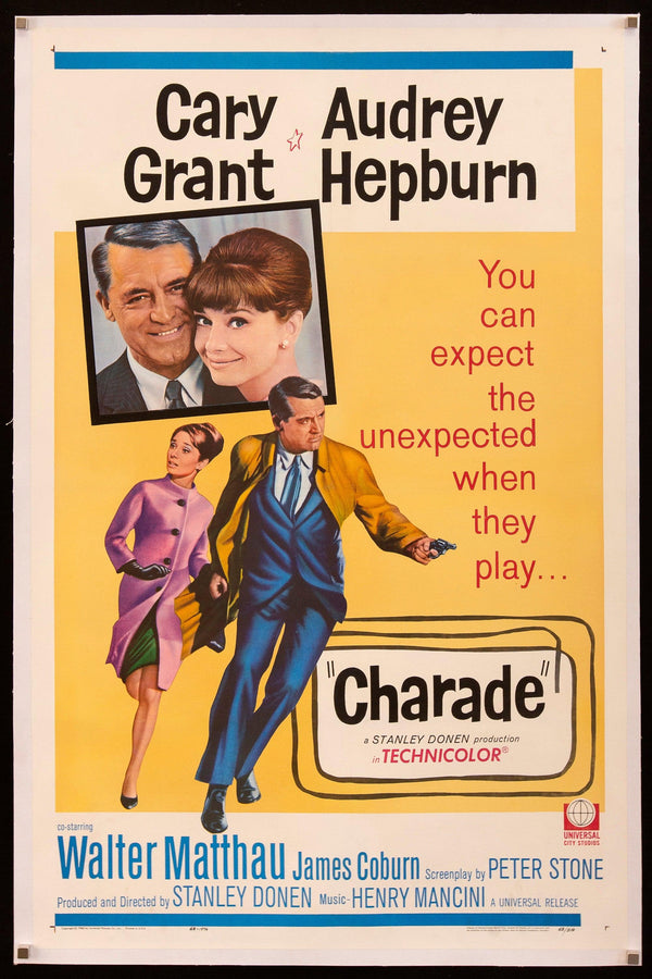 Charade Movie Poster 1963 1 Sheet (27x41)