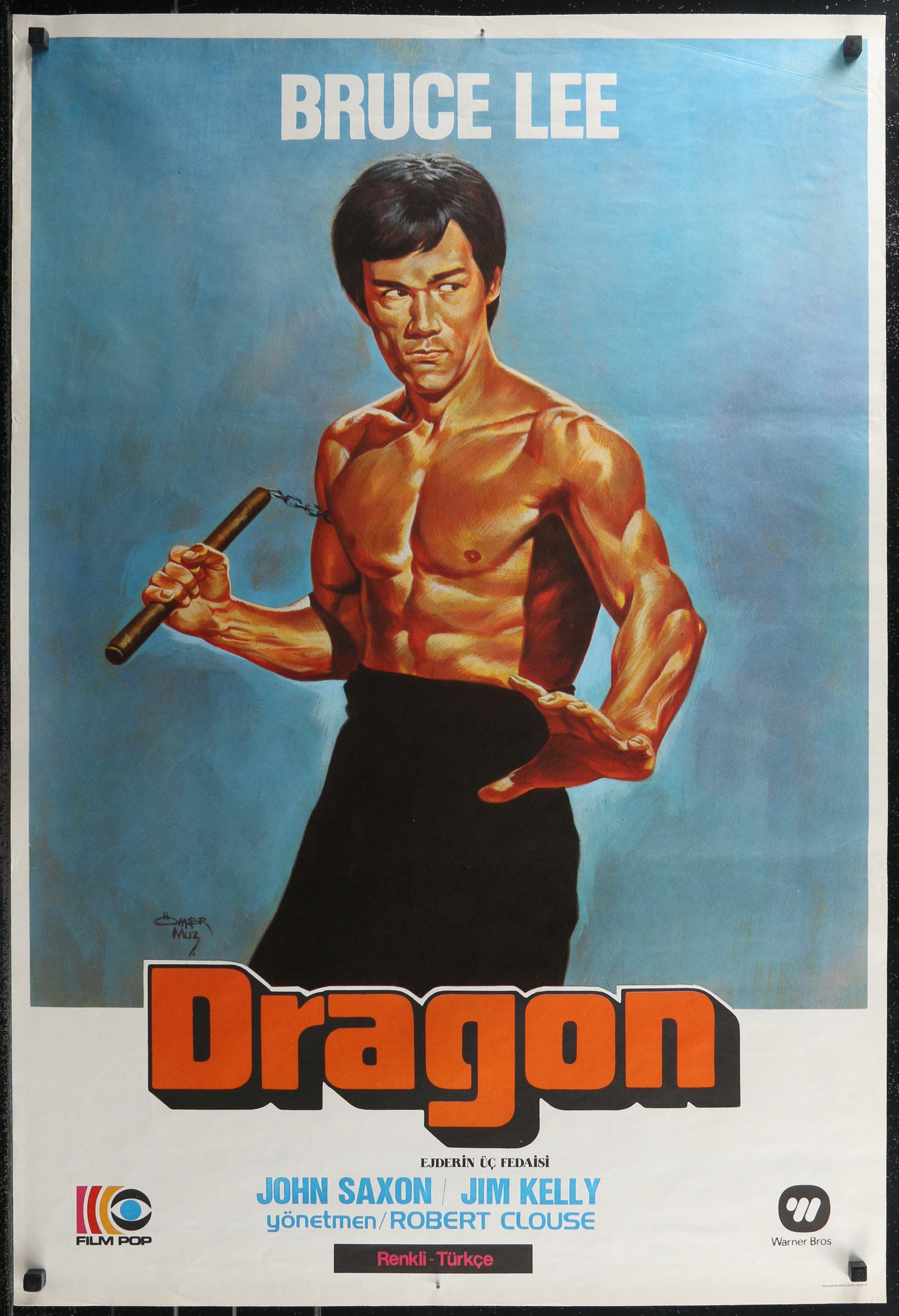 Enter the Dragon Vintage Turkish Movie Poster