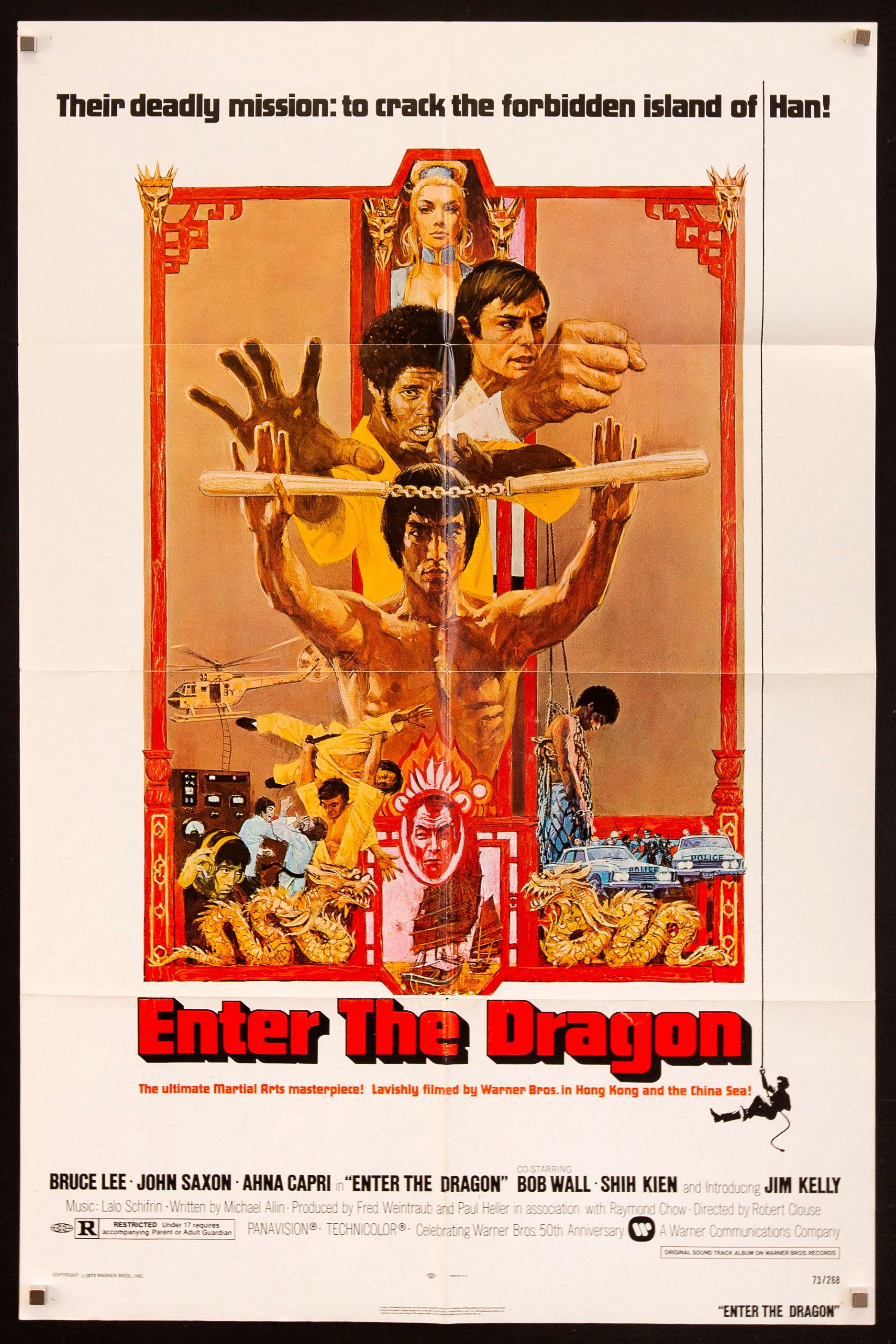 Enter the Dragon Vintage Movie Poster