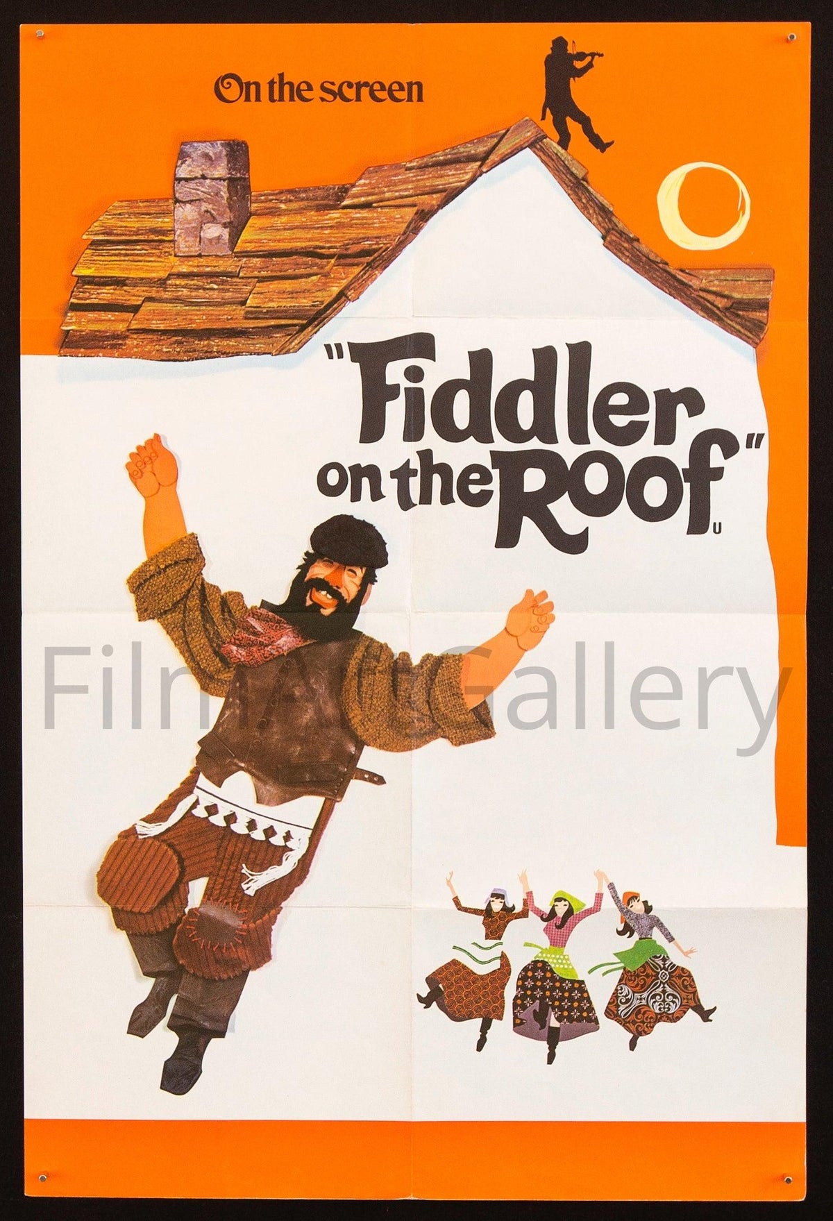 Fiddler On The Roof Vintage Movie Poster 