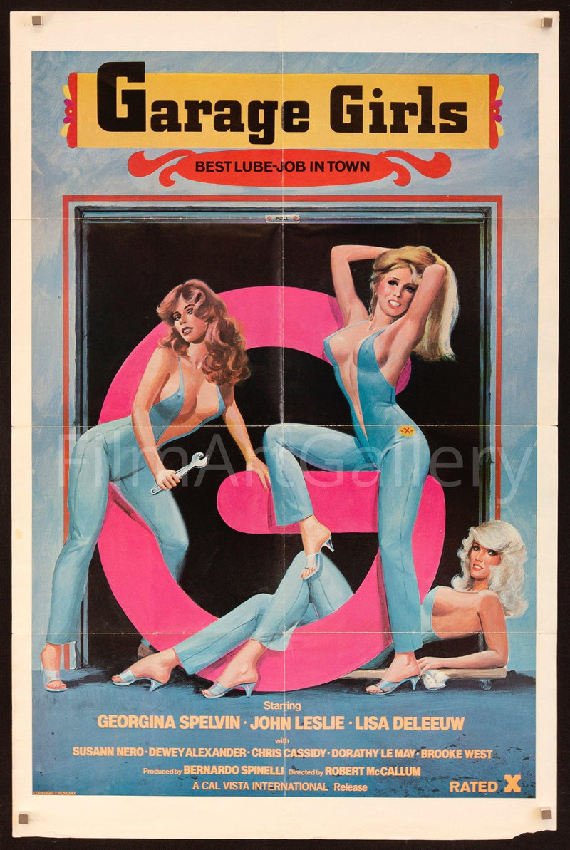 Film Porn Girls - Original Vintage adult V the Hot One Movie Poster