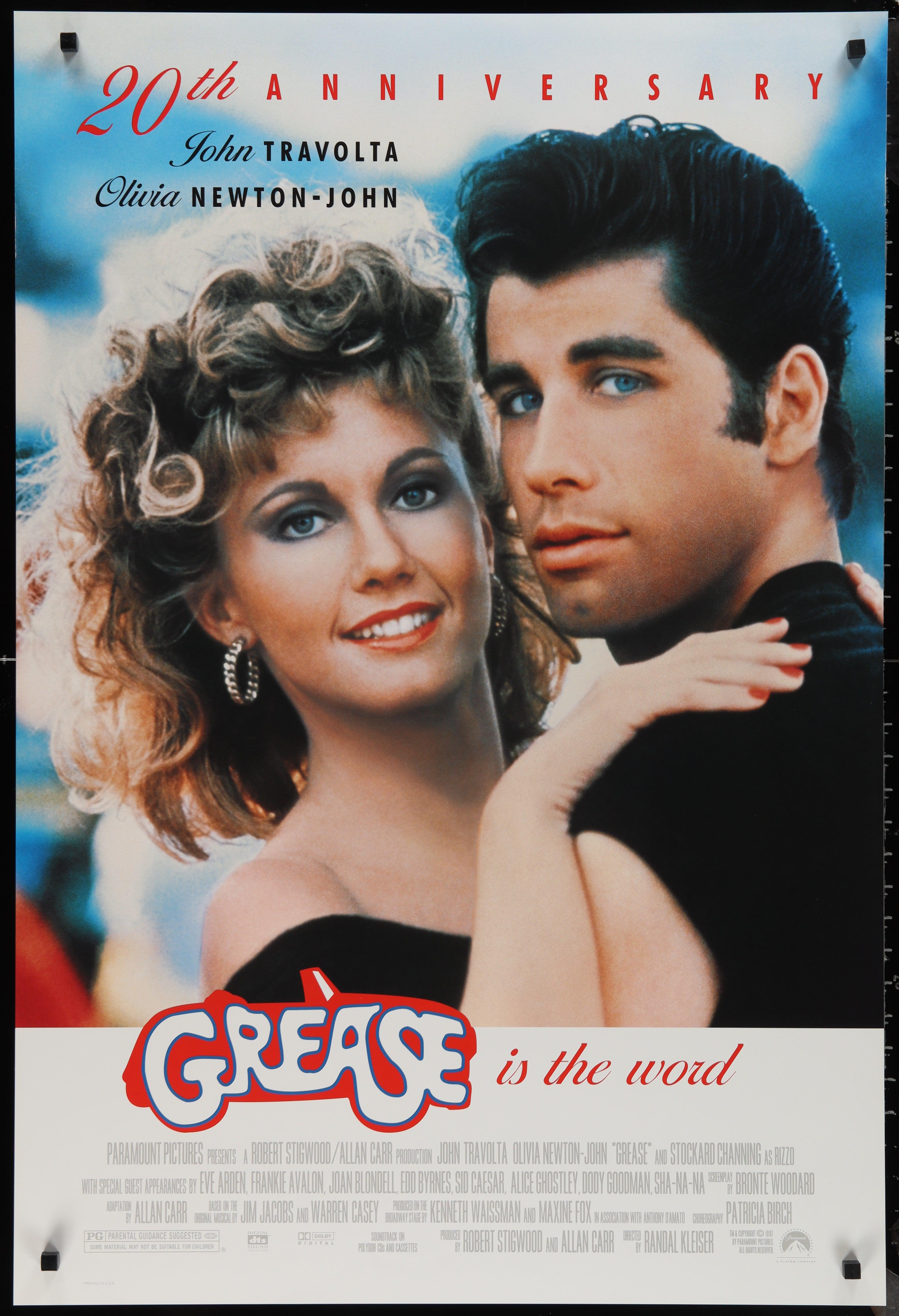 Grease Movie Poster 1998 Ri 1 Sheet 27x41