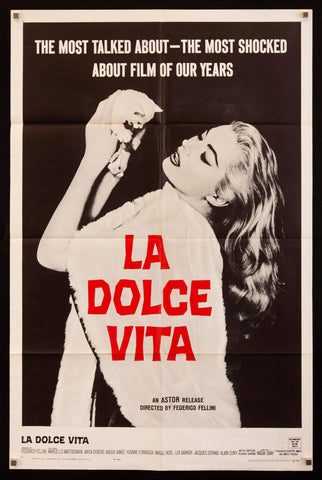 La Dolce Vita Movie Poster | 1 Sheet (27x41) Original Vintage Movie ...