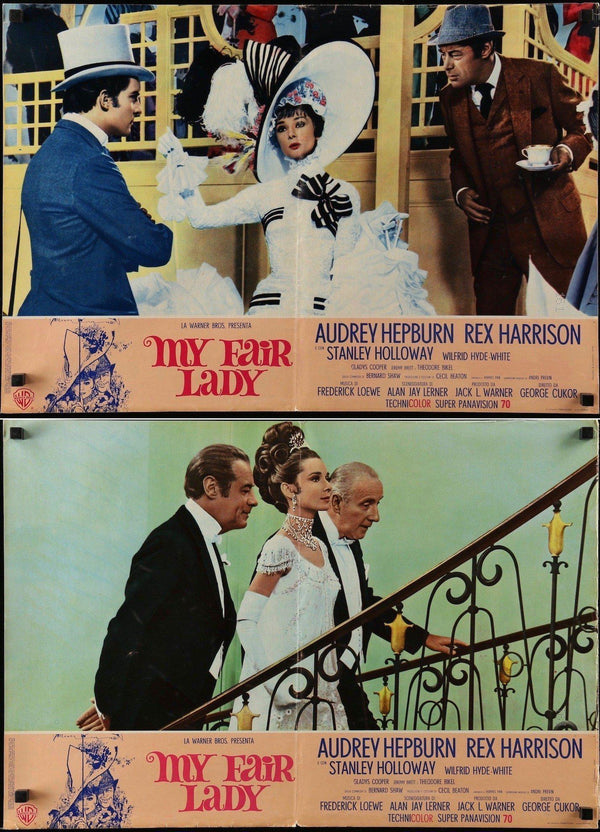 My Fair Lady 1964 Audrey Hepburn Rex Harrison Movie Poster 