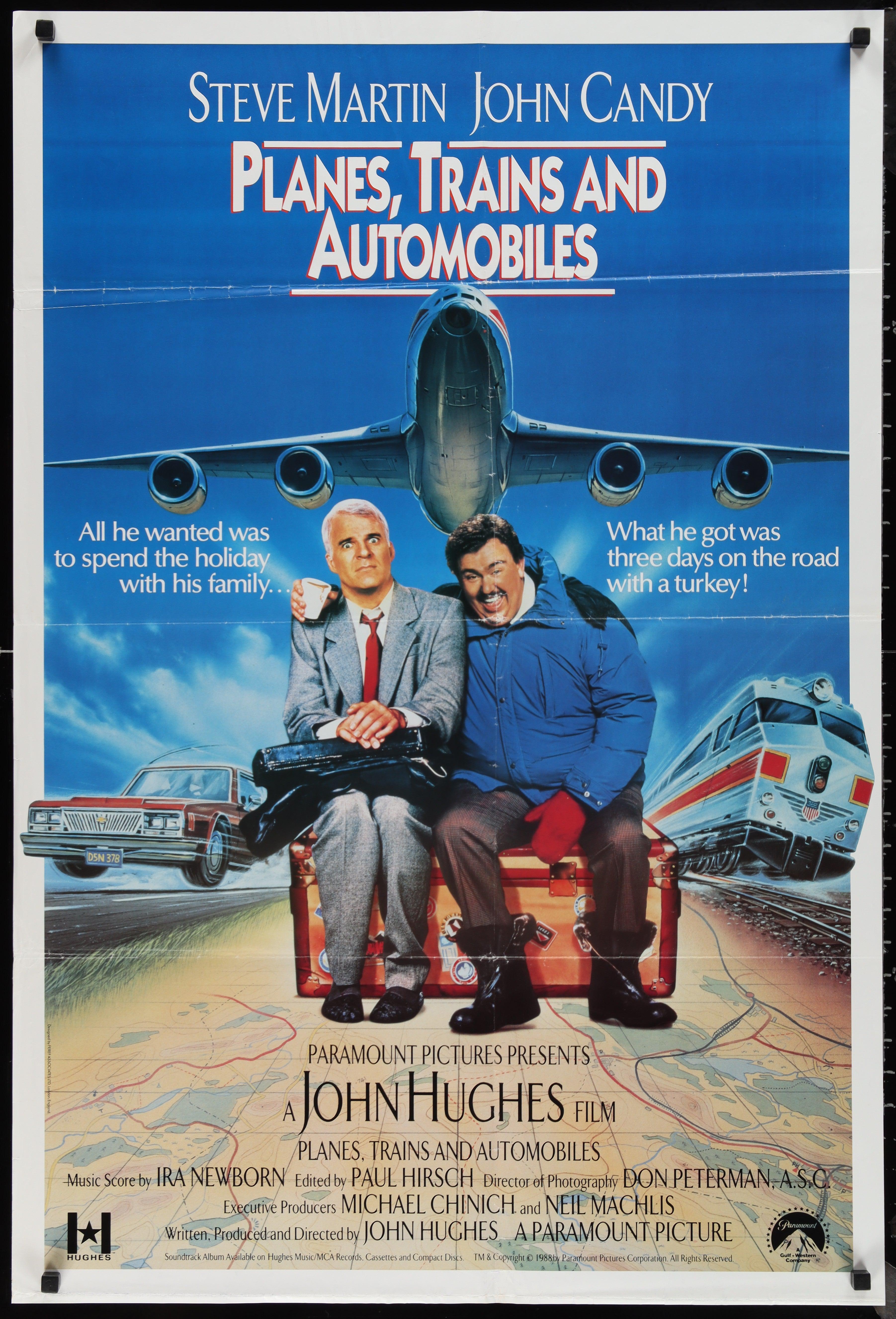 Planes Trains And Automobiles Movie Poster 1 Sheet 27x41 Original