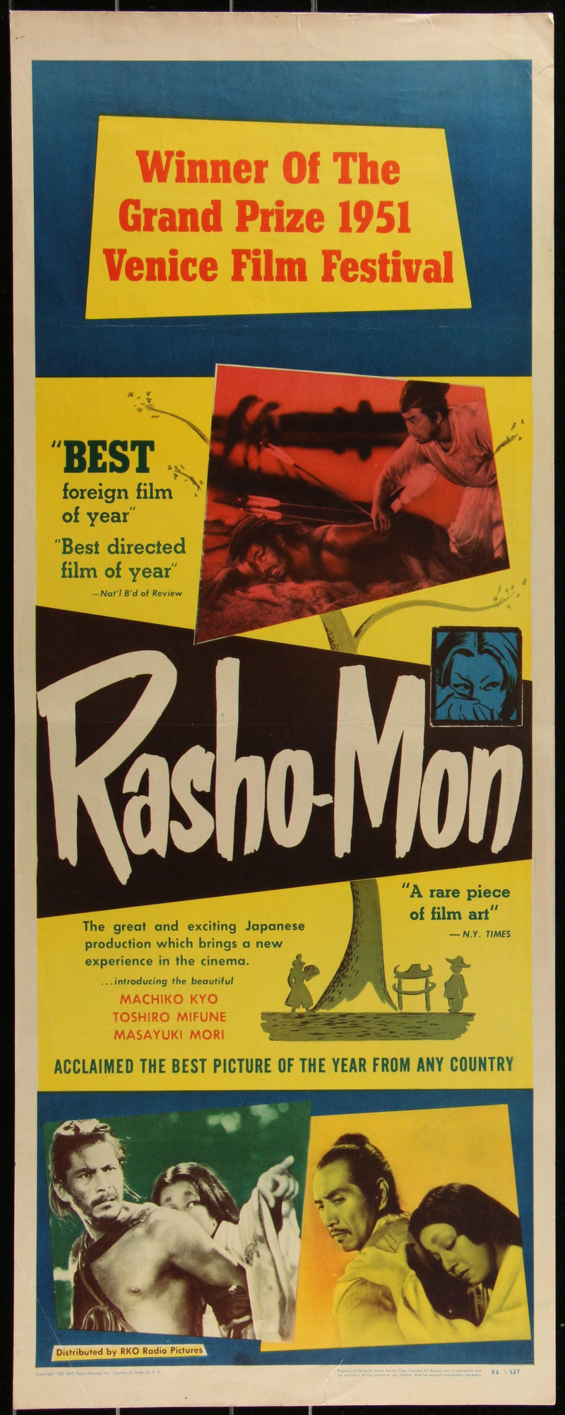 Rashomon Insert (14x36) Original Vintage Movie Poster