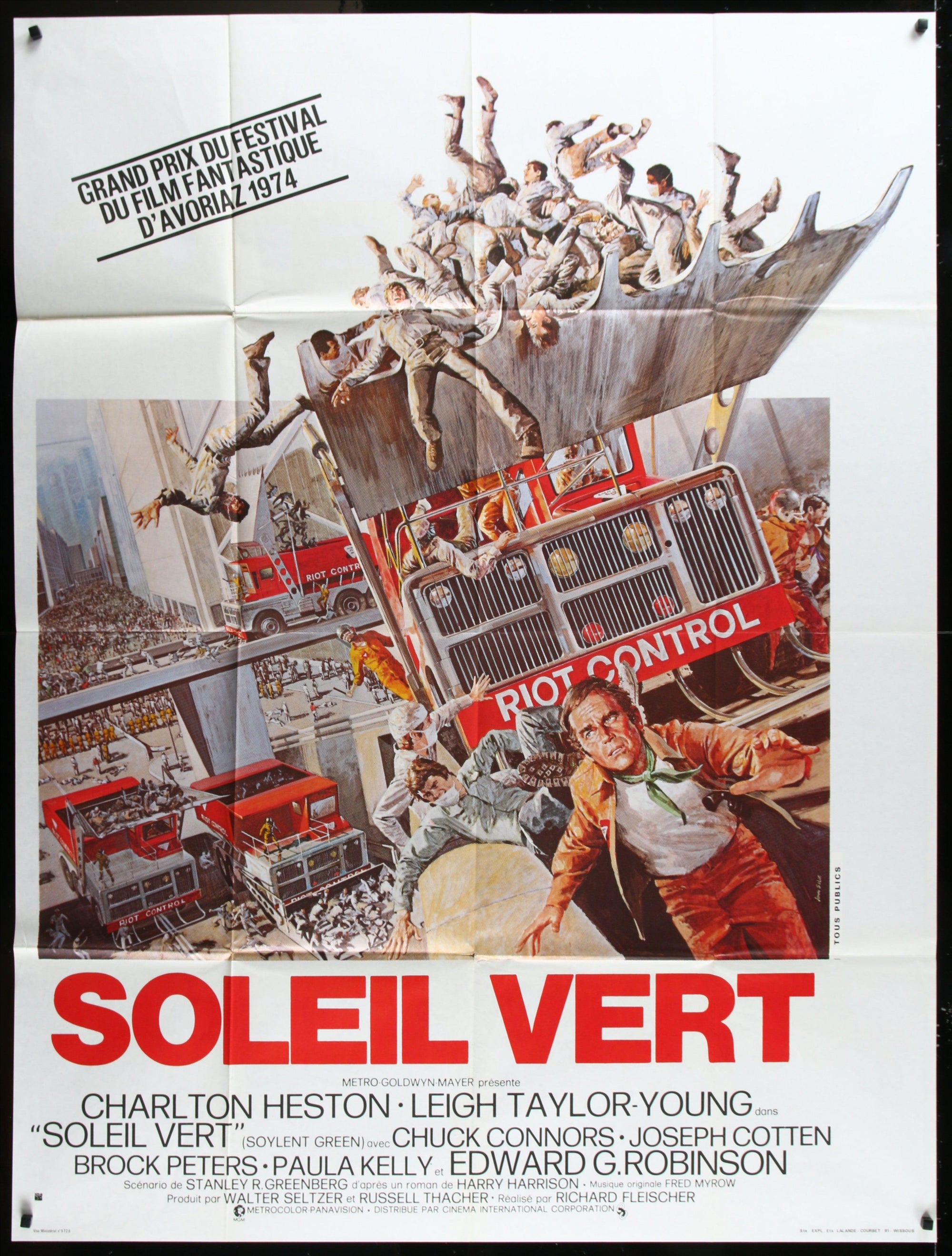 Soylent Green Movie Poster | French 1 Panel (47x63) Original Vintage ...