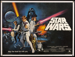 Film poster for George Lucas film 'Star Wars' an American epic space/science  fiction film series created by George Lucas Stock Photo - Alamy