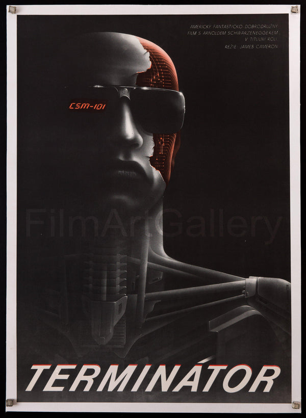 prompthunt: the terminator ( 1 9 8 4 ), 8 0's movie poster art