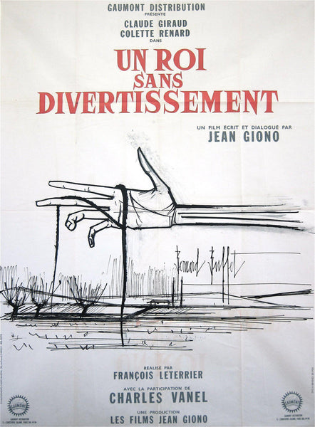 Un Roi Sans Divertissement Vintage French Movie Poster