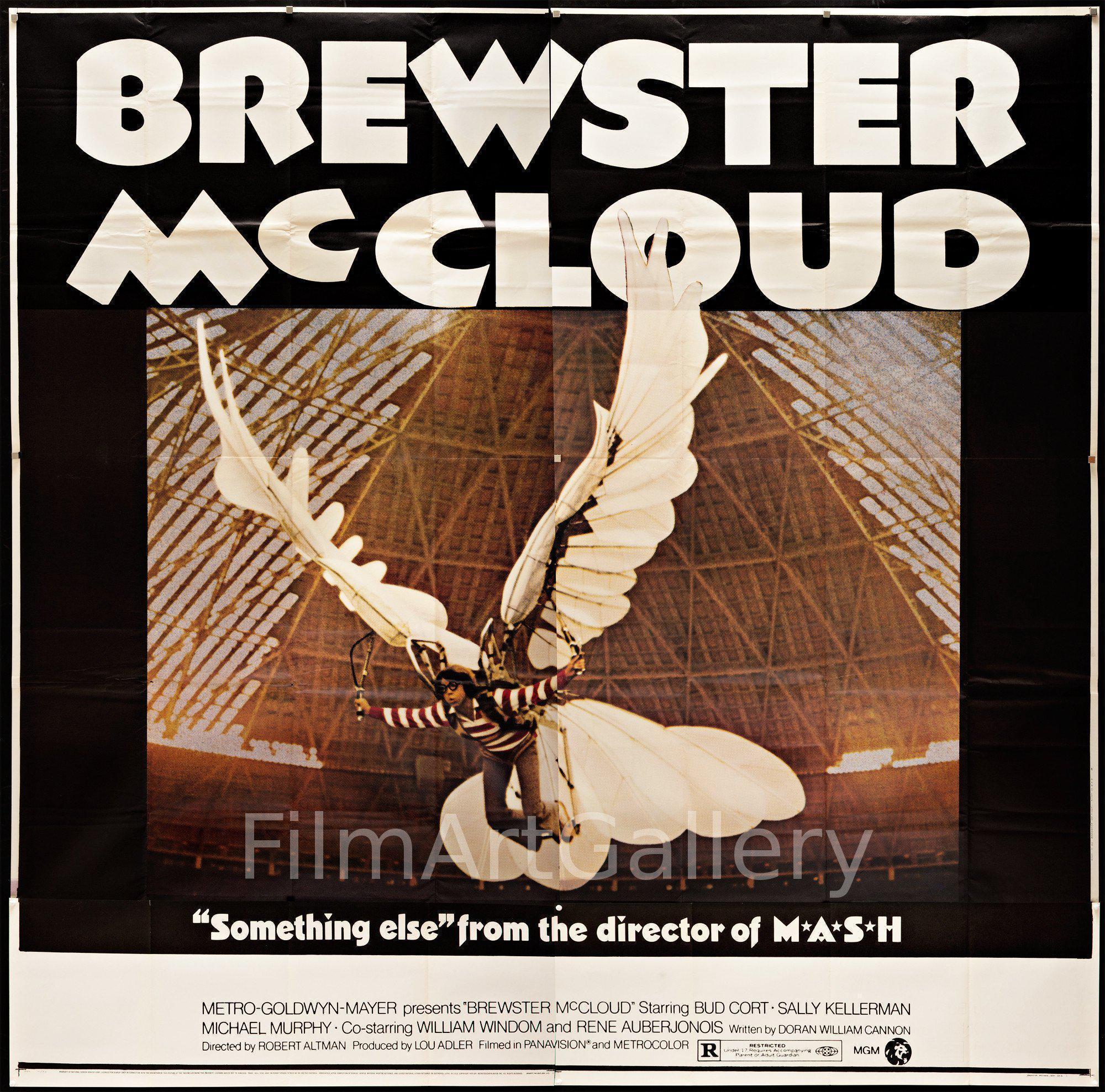 Brewster Mccloud Movie Poster 6 Sheet 81x81 Original Vintage Movie Poster 2667
