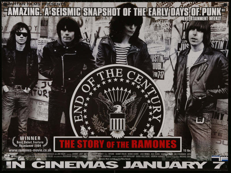 End Of The Century Story Of The Ramones Movie Poster British Quad 30x40 Original Vintage Movie Poster