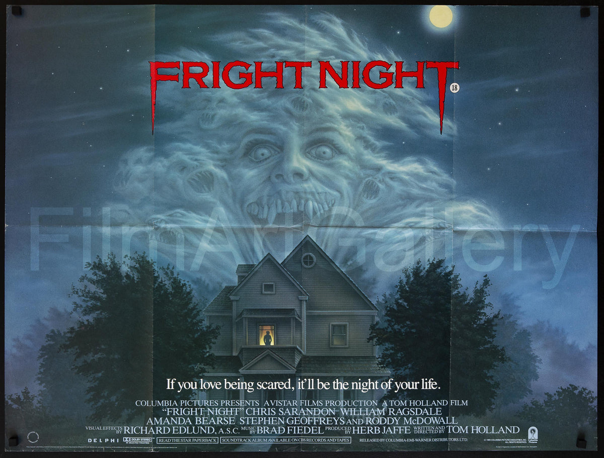 Fright Night Vintage Movie Poster