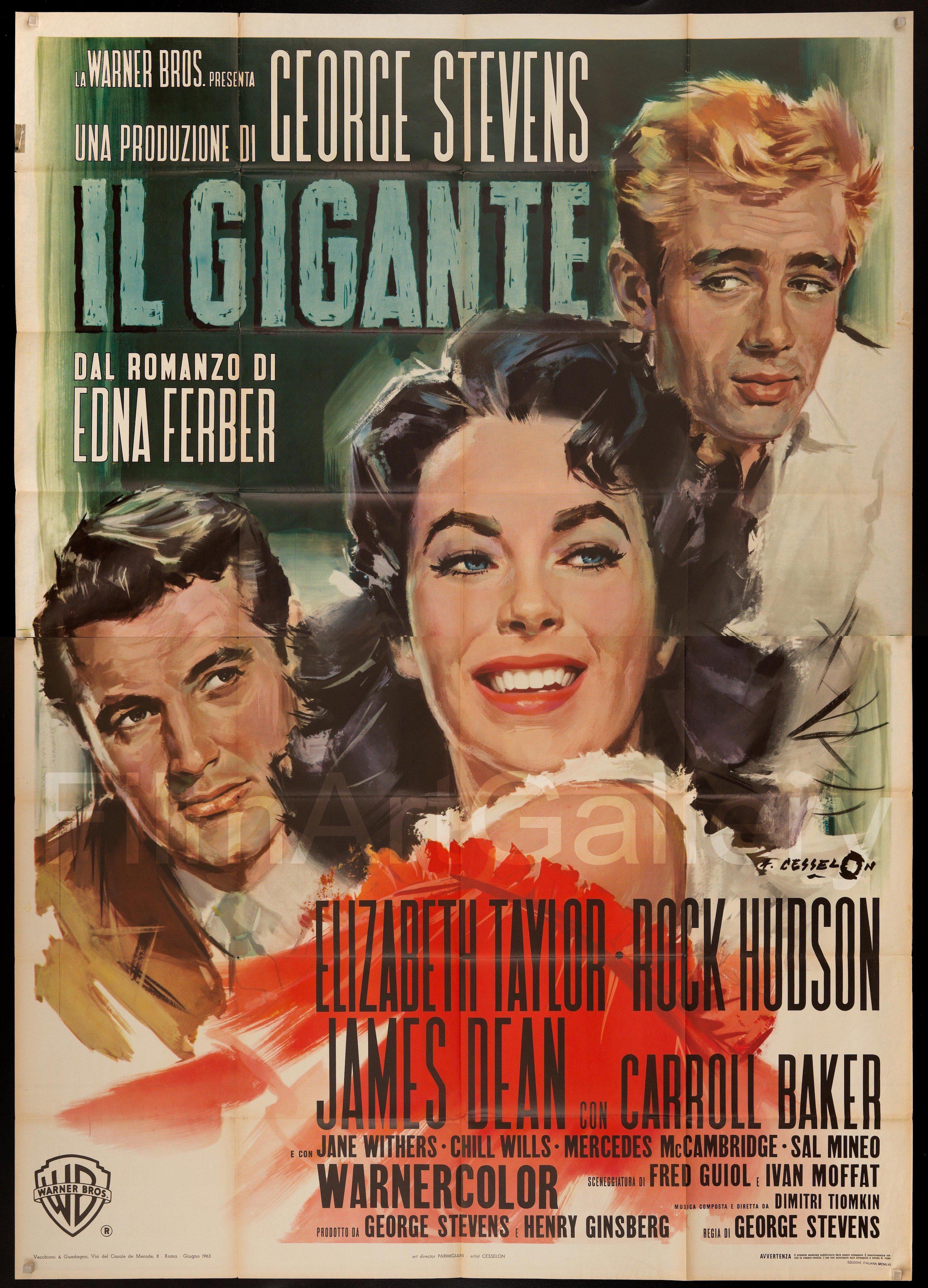 Giant Italian  4 Foglio 55x78 Original Vintage Movie  Poster 