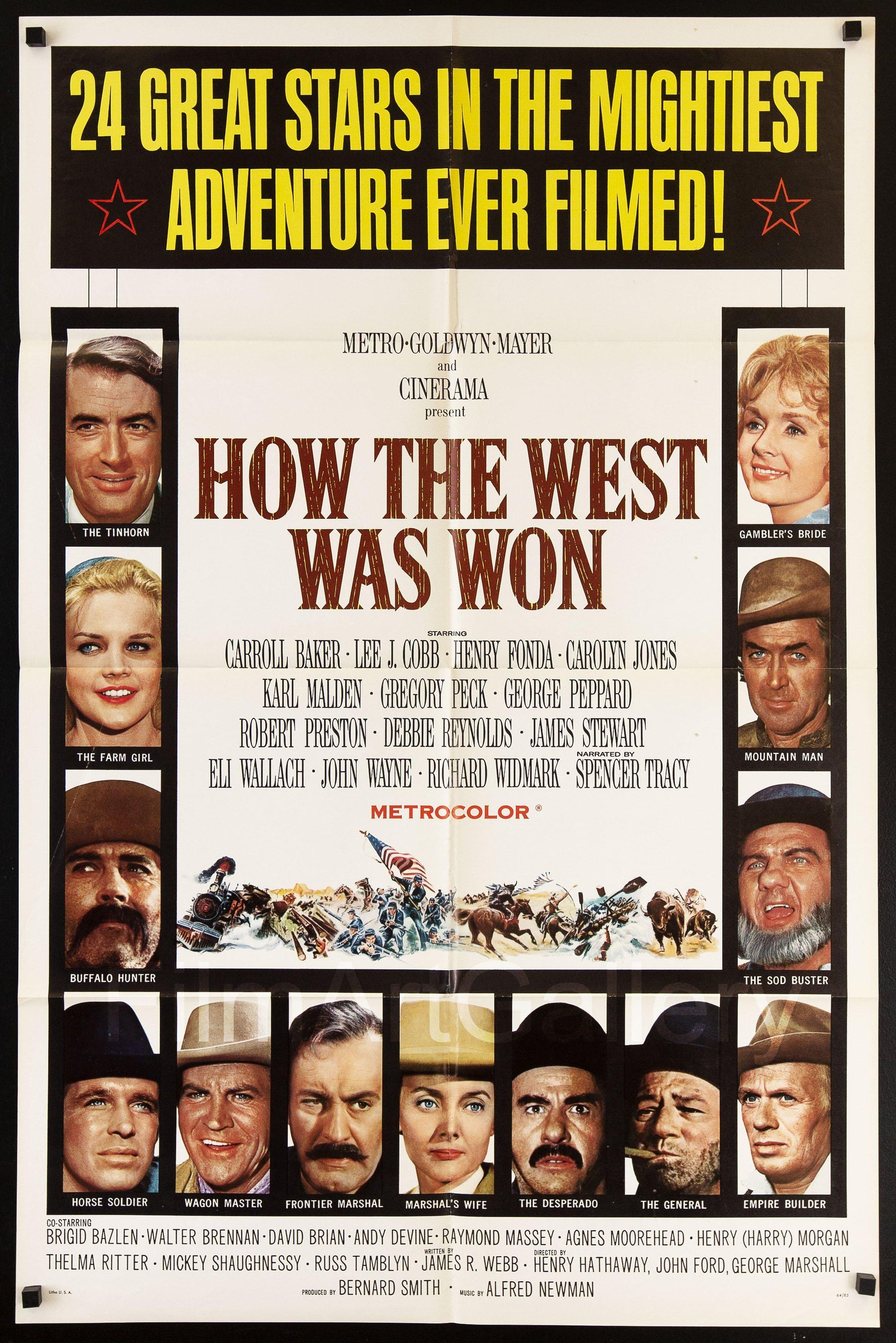 How the West Was Won Movie Poster 1 Sheet (27x41) Original Vintage