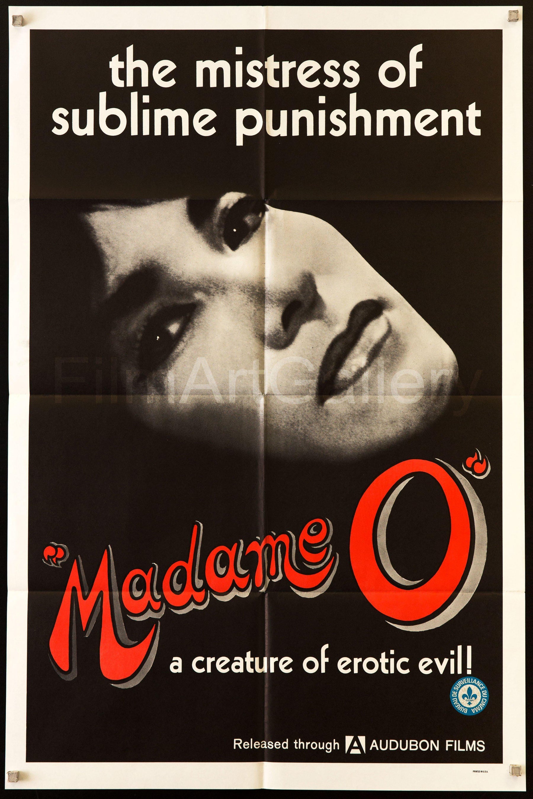 1970 Madame O Radley Metzger Sexploitation Vintage Movie Poster 1800