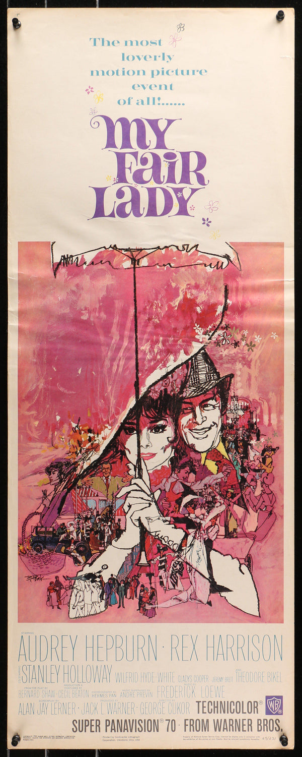 My Fair Lady Movie Poster 1960's RI Italian 2 Foglio (39x55)