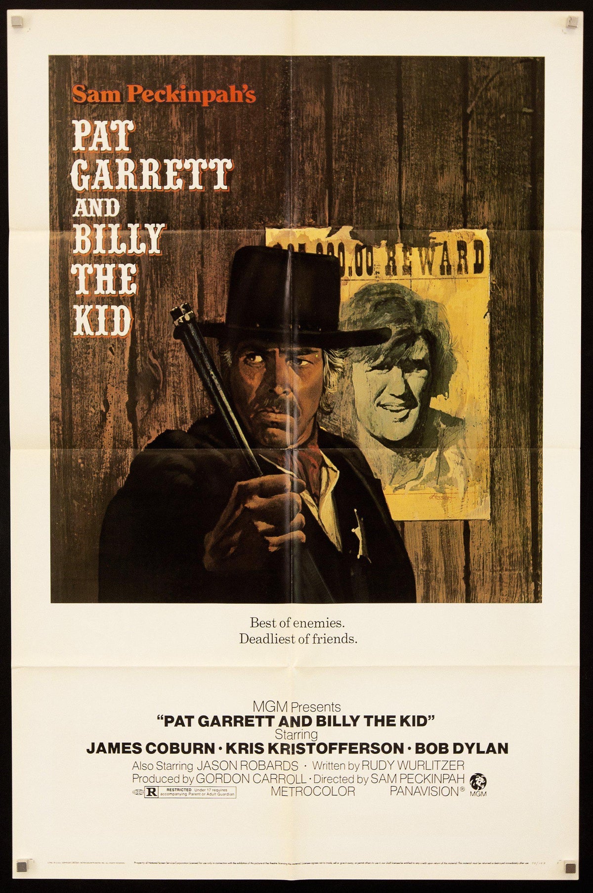 Pat Garrett and Billy the Kid Vintage Movie Poster