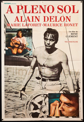 Alain Delon & Maurice Ronet Film: Plein Soleil; Blazing Sun; Lust For Evil;  Purple Noon (FR