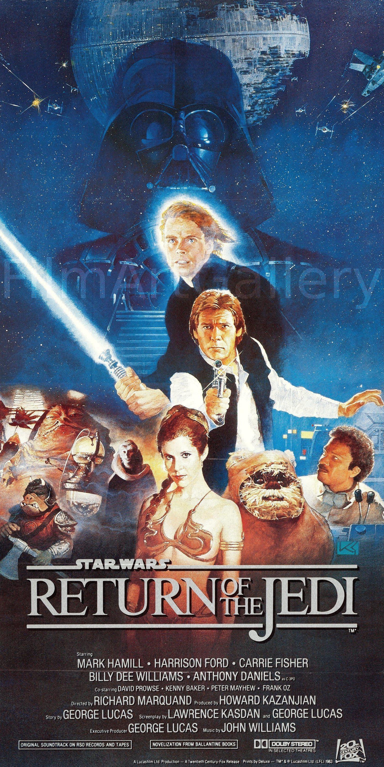 Return of the Jedi Vintage Movie Poster | 3 Sheet (41x81 ...