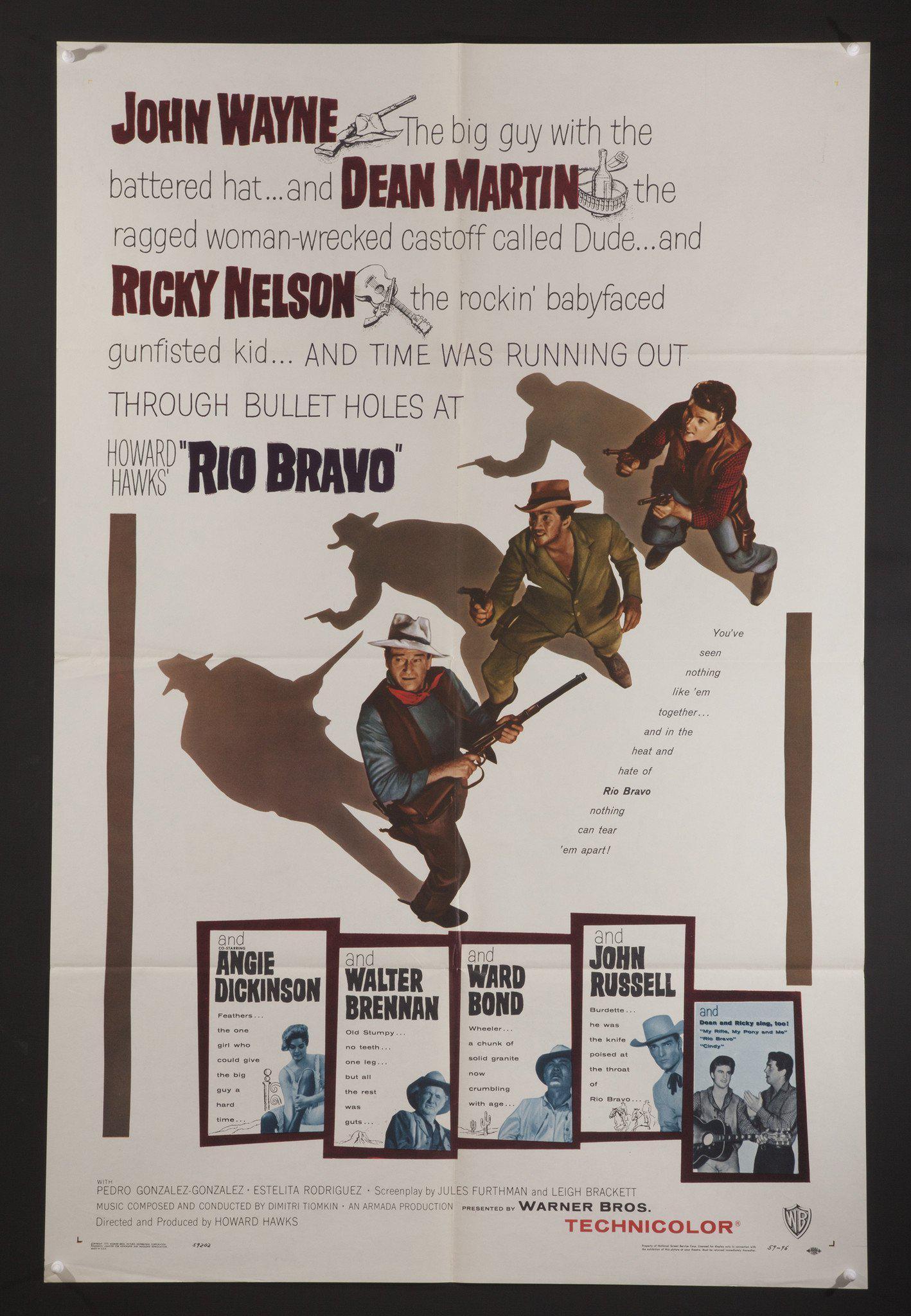 Rio Bravo Movie Poster 1 Sheet 27x41 Original Vintage Movie Poster 3949