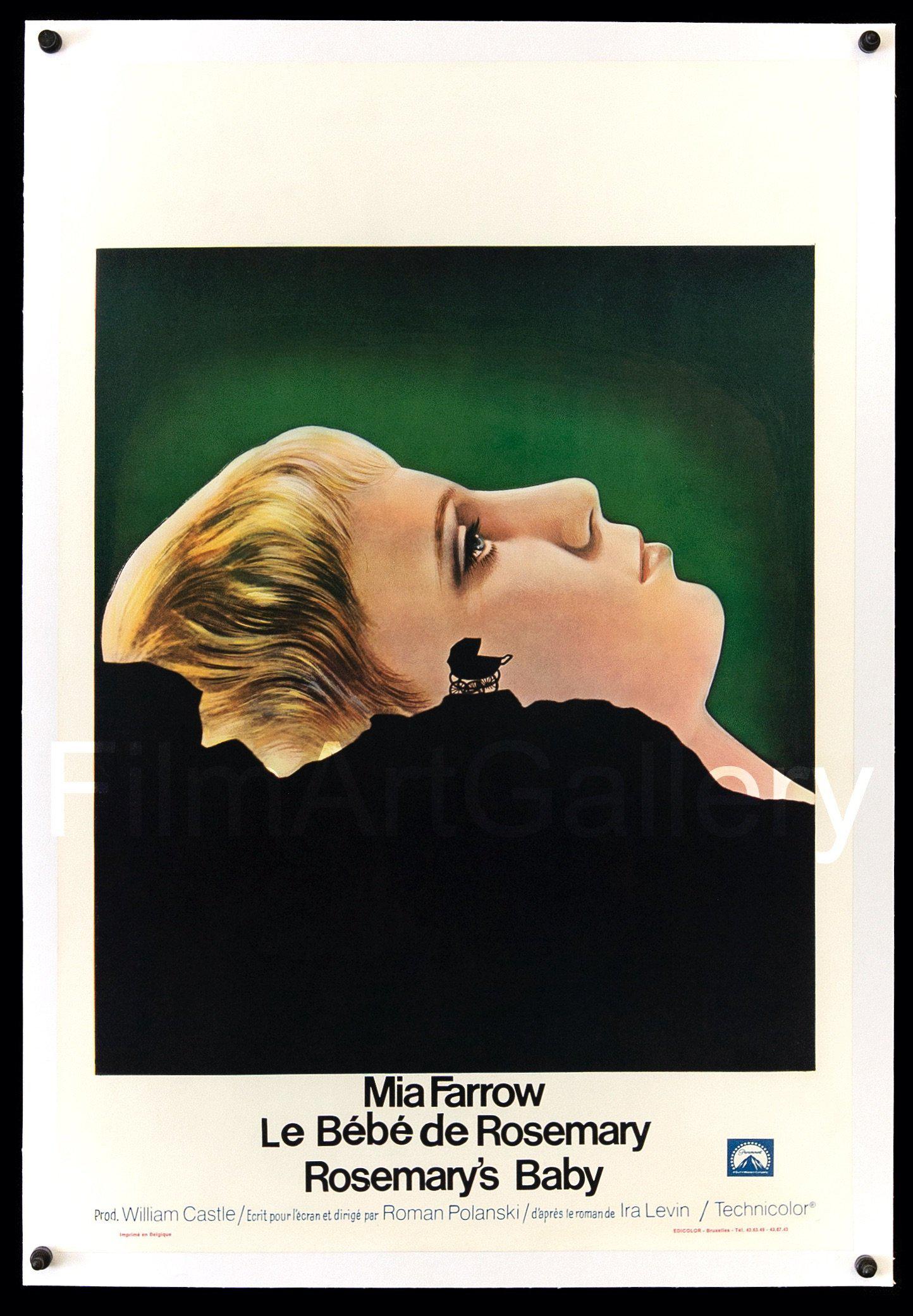 Rosemary S Baby Movie Poster Belgian 14x22 Original Vintage Movie Poster 7634