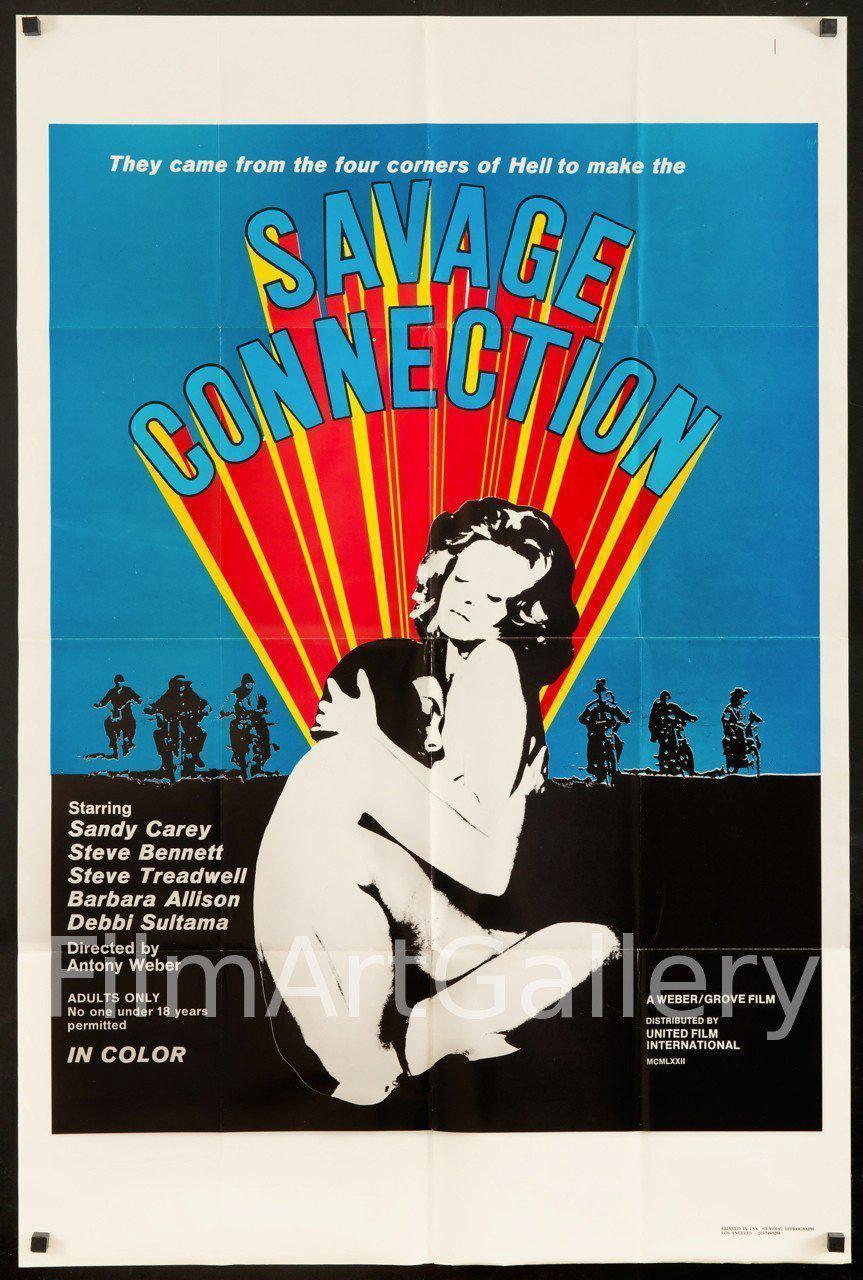 Savage Connection Movie Poster 1 Sheet 27x41 Original Vintage Movie