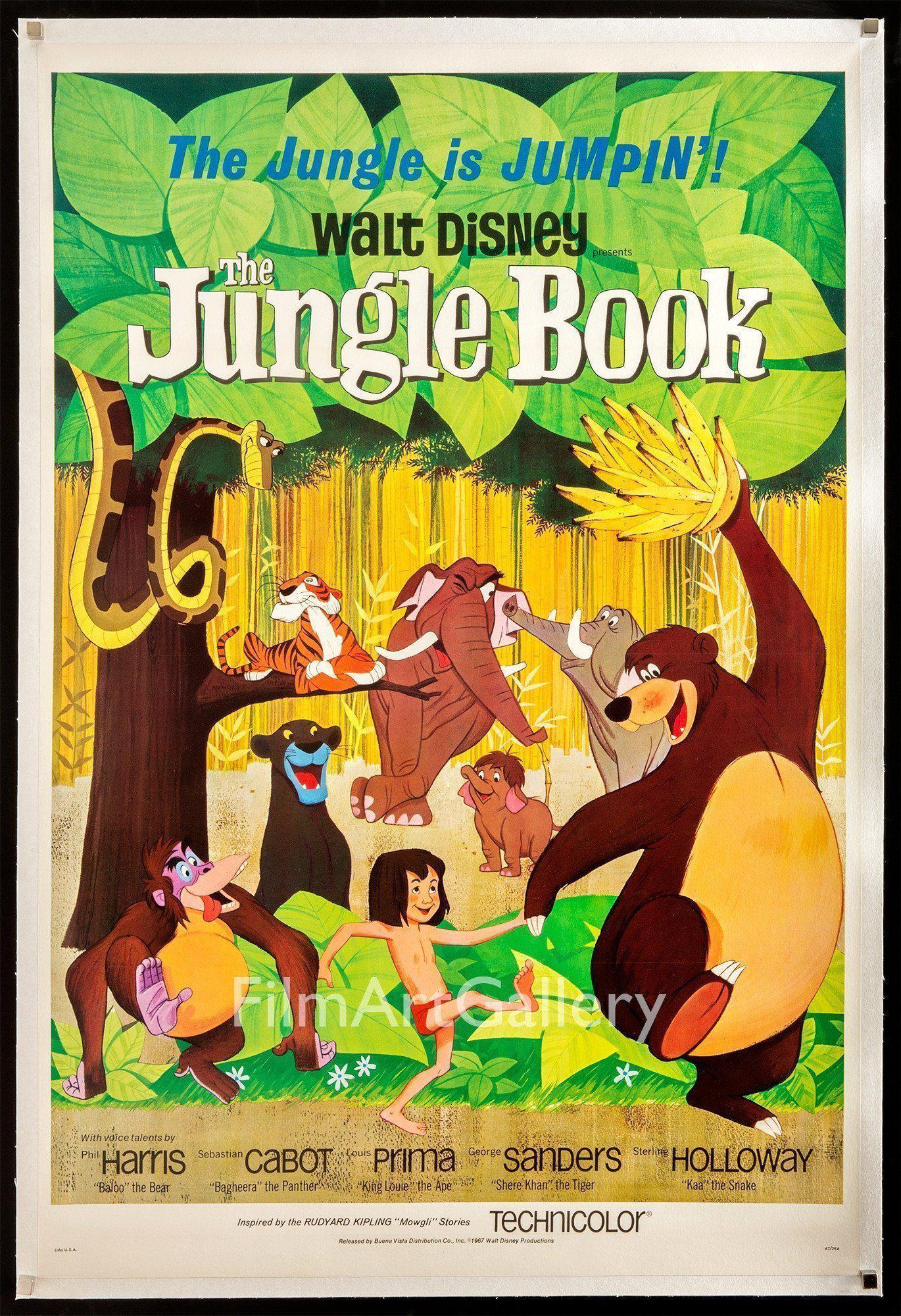 The Jungle Book Movie Poster | 1 Sheet (27x41) Original Vintage Movie