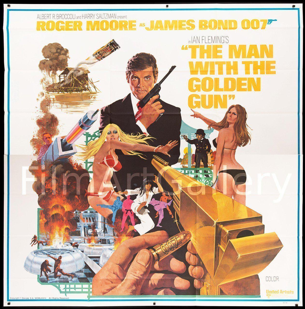 The Man With the Golden Gun Movie Poster | 6 Sheet (81x81) Original ...
