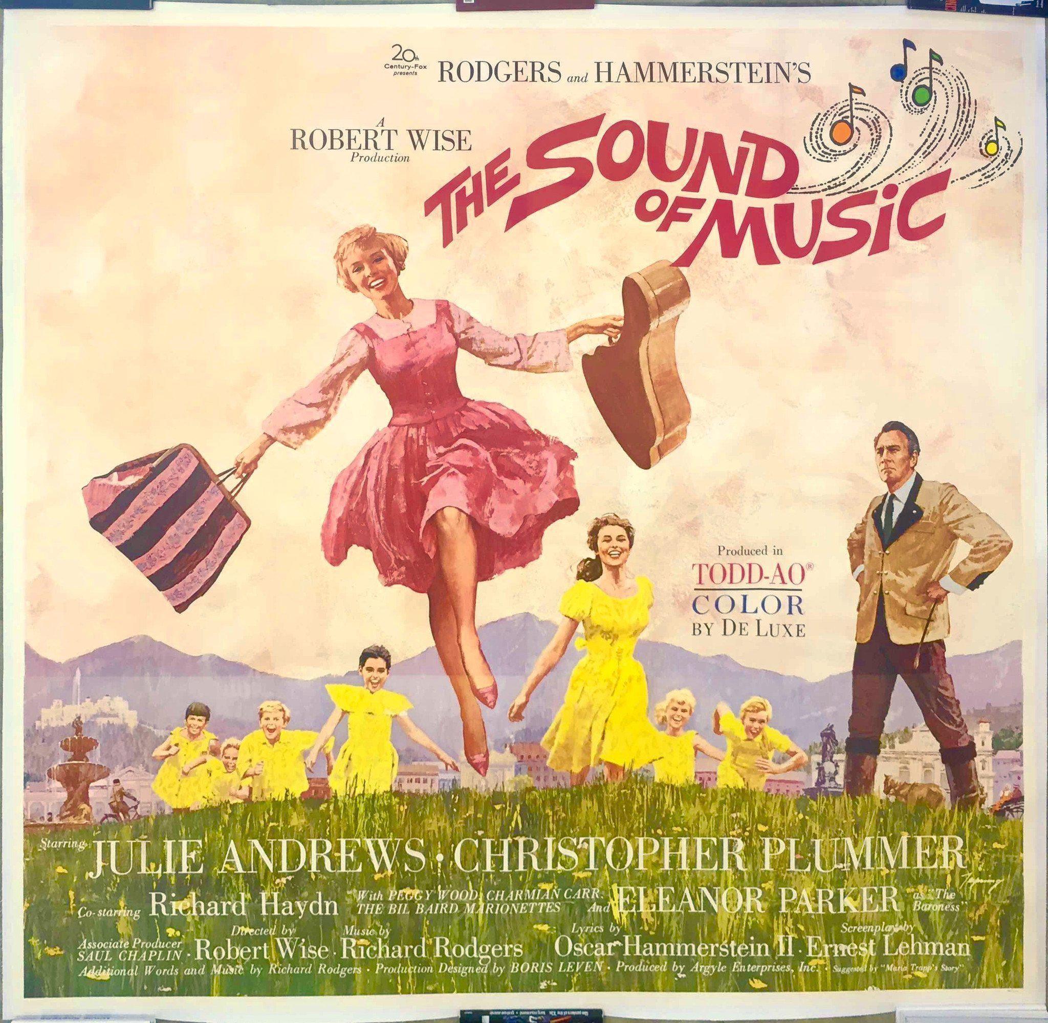 The Sound Of Music Vintage Movie Poster 6 Sheet 81x81 Original Film Poster 6062