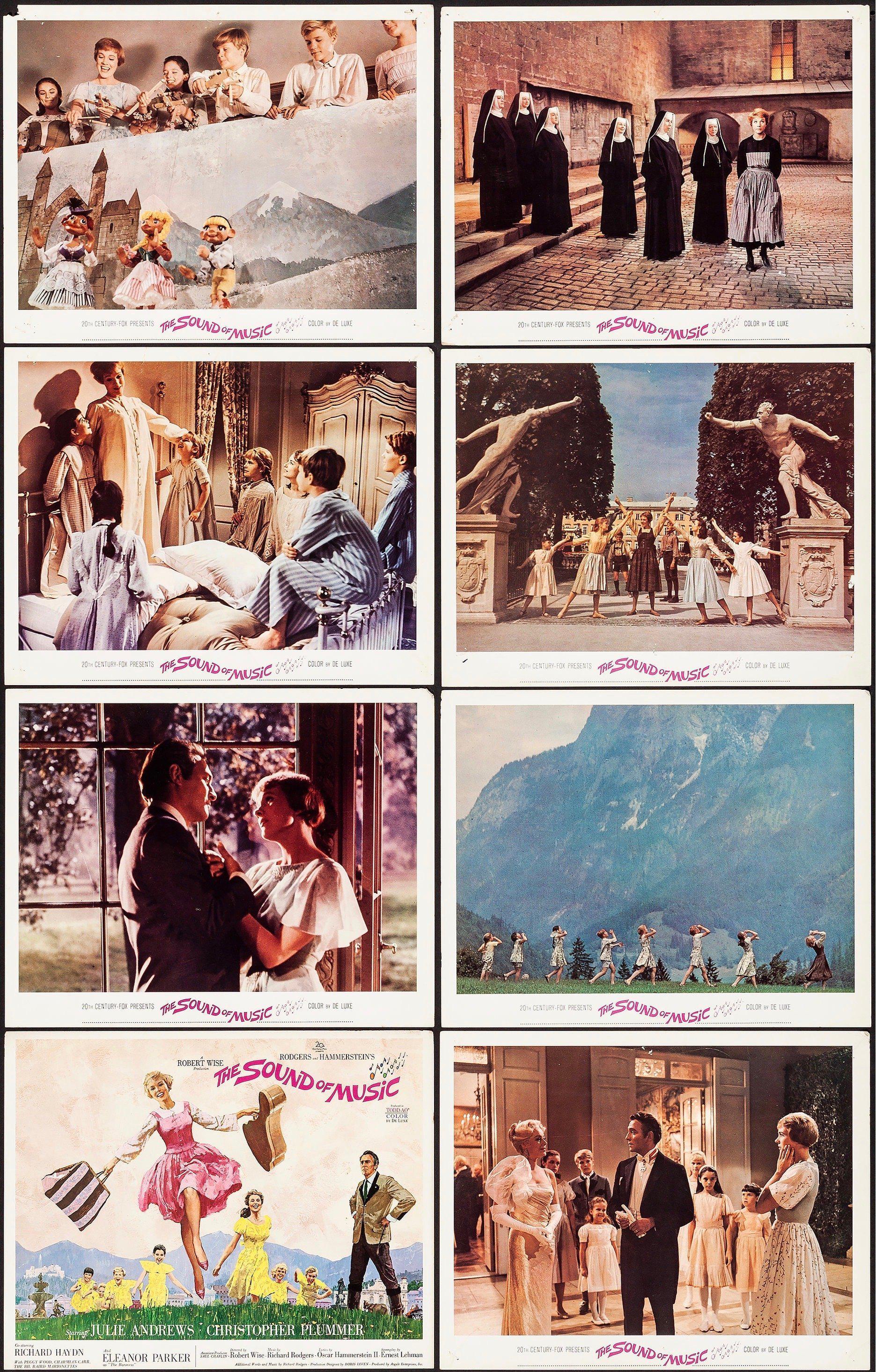 The Sound Of Music Movie Poster Lobby Card Set 8 11x14 Original Vintage Movie Poster 0569