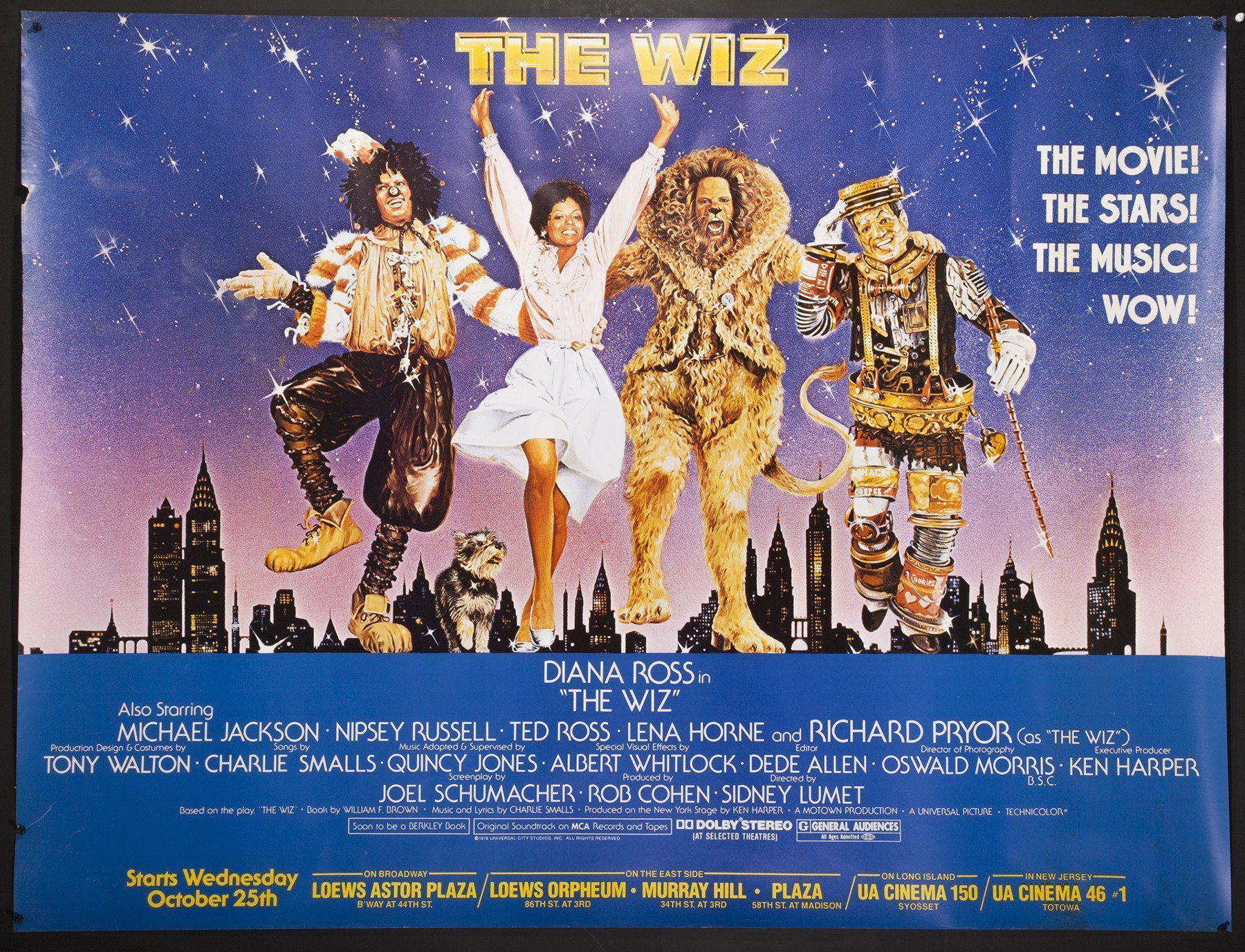The Wiz Vintage Movie Poster | Subway 2 sheet (45x59) Original ...