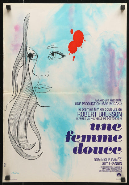 Une Femme Douce Vintage French Movie Poster