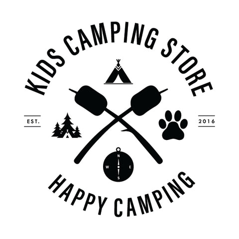 Kids Camping Store "Happy Camping" Logo