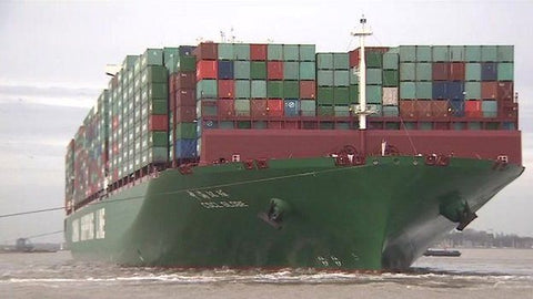 CSCL Globe carries 19,100 containers