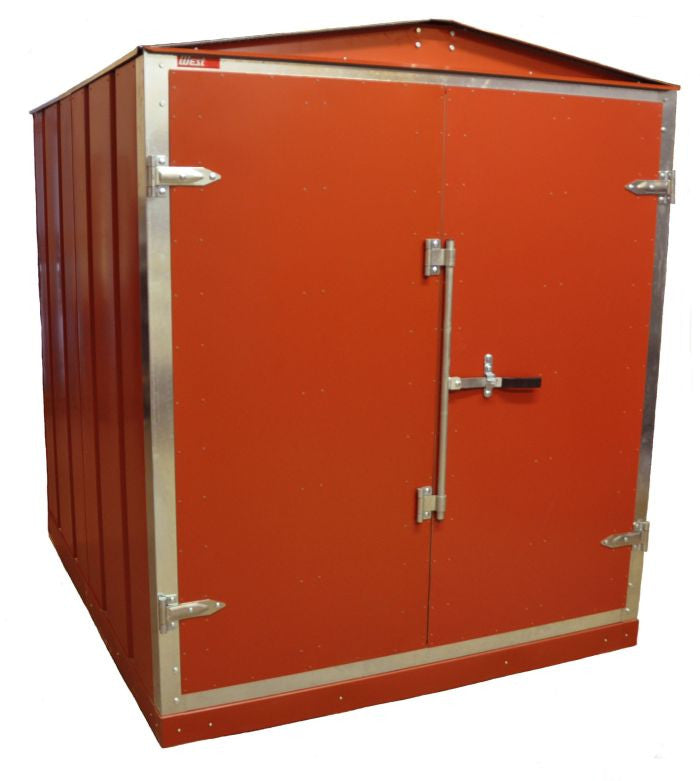 Garden Sheds  - Galvanised steel. 6' 2" x 8' x 7' 4" (Powder coat available) - Ingenious Outdoor Storage product image