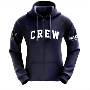 navy zipped hoodie ladies