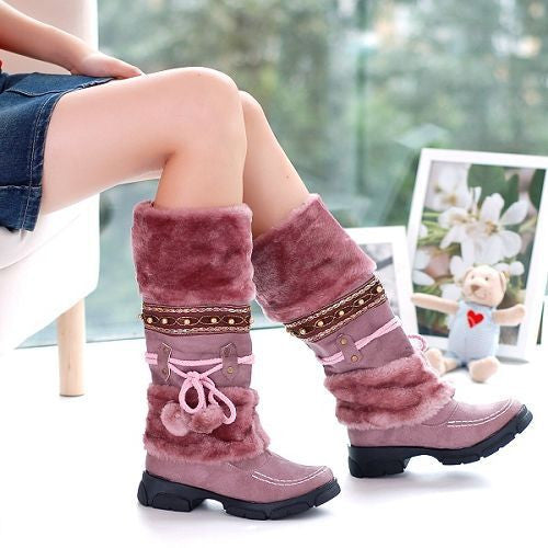 studded snow boots