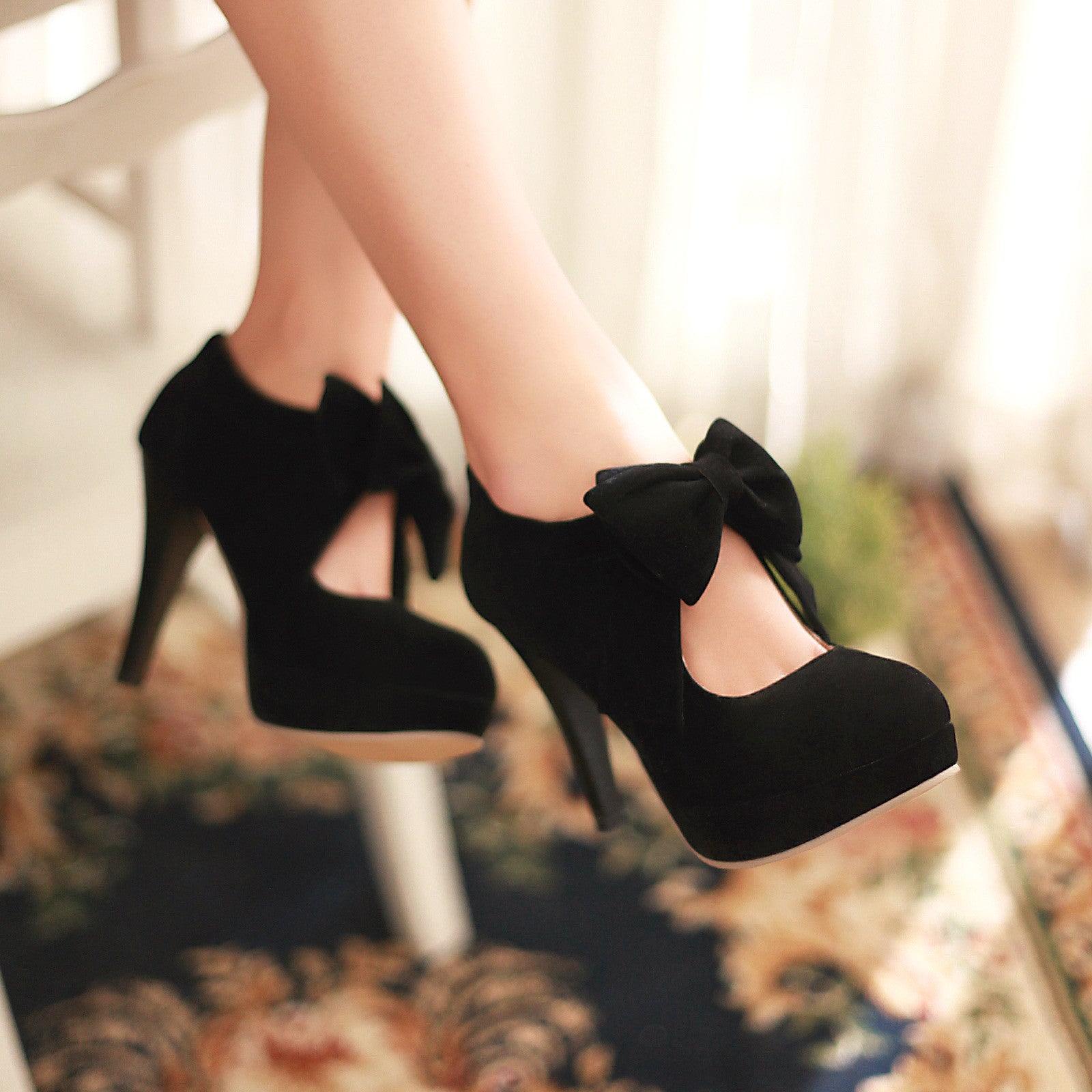 black and tan pumps