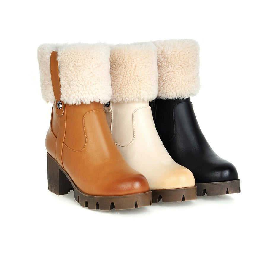 wool snow boots