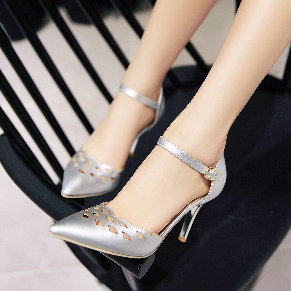 Party Sandals Pumps Spike High-heeled Shoes Woman – Shoeu