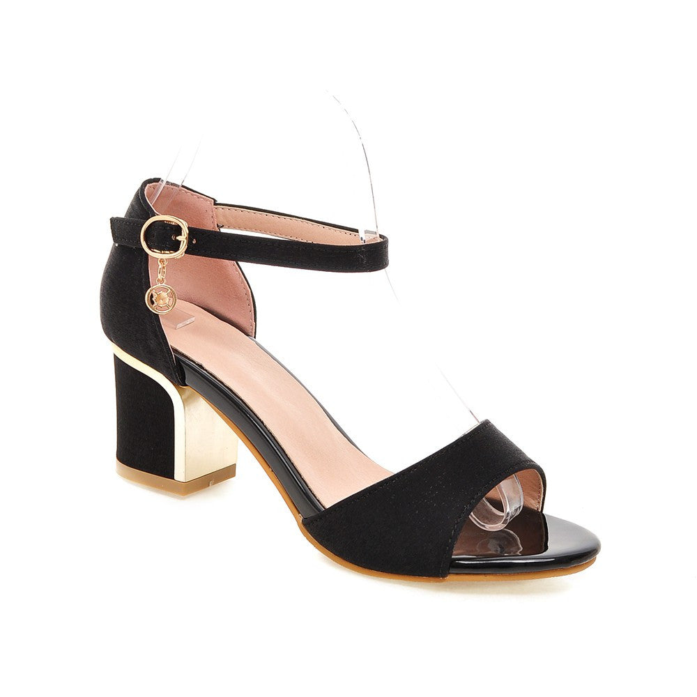Summer Ankle Straps Sandals Pumps High-heeled Shoes Woman Plus Size – Shoeu