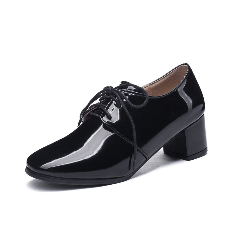 patent leather oxford heels