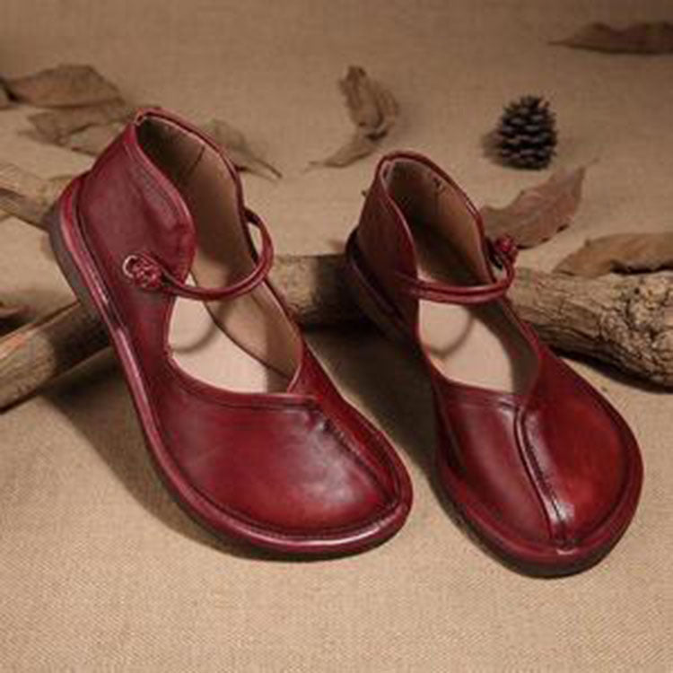 Toe Covered Mary Janes Flats Women 